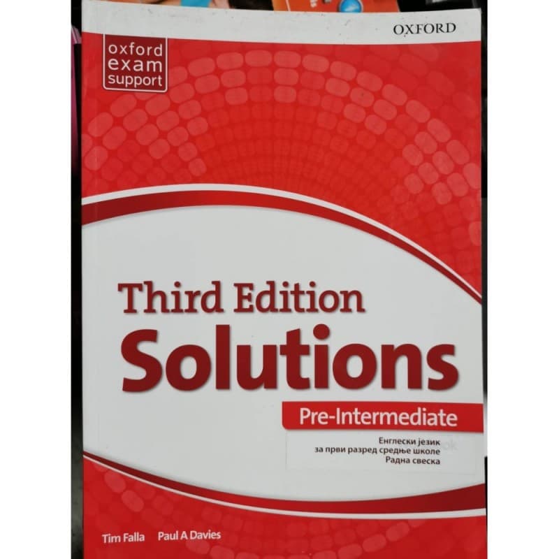 Solutions Pre-Intermediate, radna sveska - Third edition