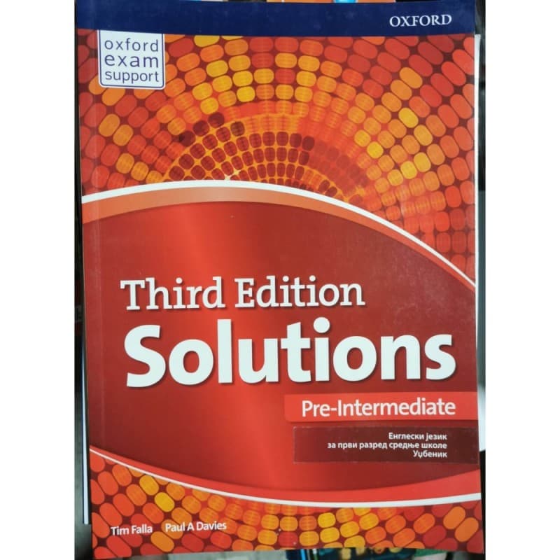 Solutions Pre-Intermediate, udžbenik - Third edition