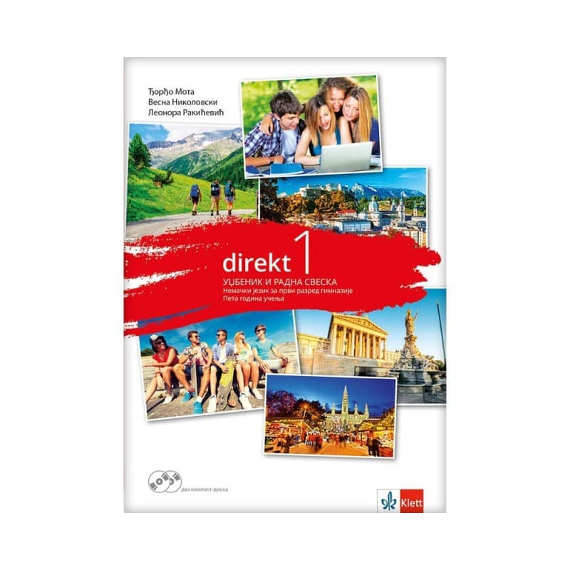 Direkt 1, Udžbenik i radna sveska za 1. razred gimnazije(5 godina učenja)
