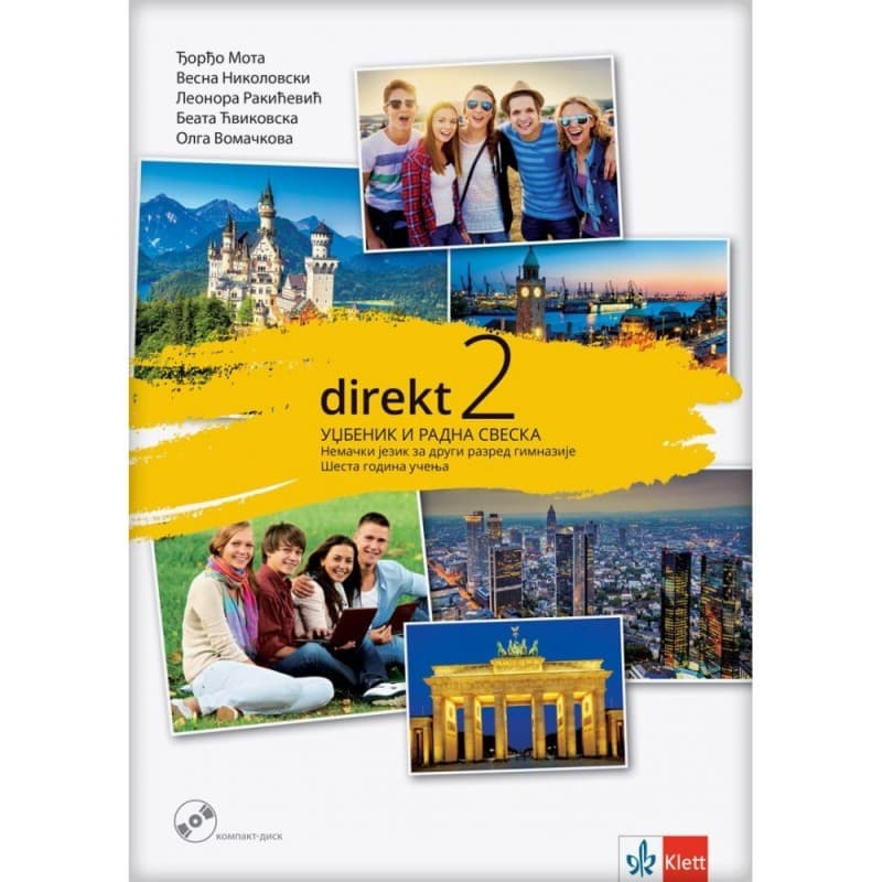 Direkt 2, Udžbenik i radna sveska za 2. razred gimnazije(6 godina učenja)