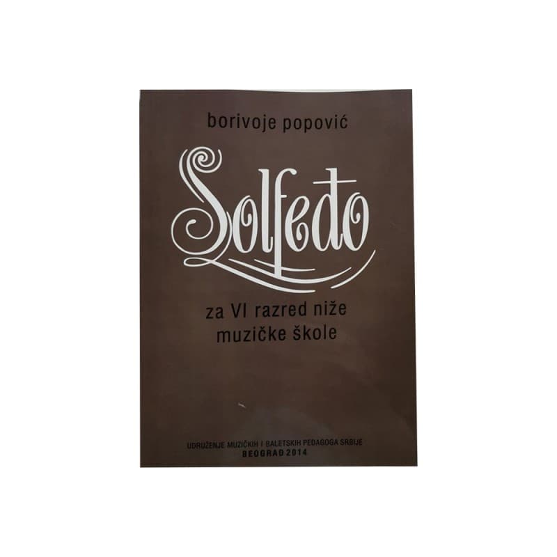 Solfeđo za 6. razred niže muzičke škole