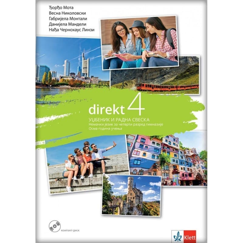 Direkt 4, Udžbenik i radna sveska za 4. razred gimnazije(8 godina učenja)